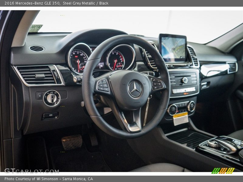 Steel Grey Metallic / Black 2016 Mercedes-Benz GLE 350