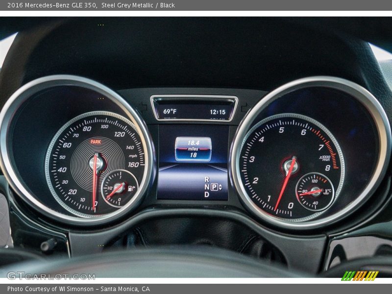 Steel Grey Metallic / Black 2016 Mercedes-Benz GLE 350