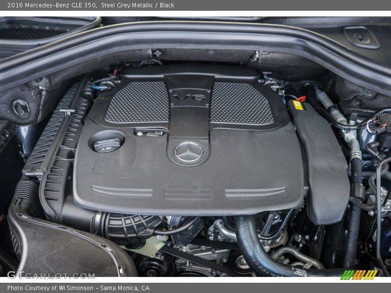Steel Grey Metallic / Black 2016 Mercedes-Benz GLE 350