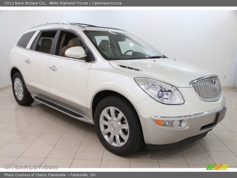 White Diamond Tricoat / Cashmere/Cocoa 2011 Buick Enclave CXL