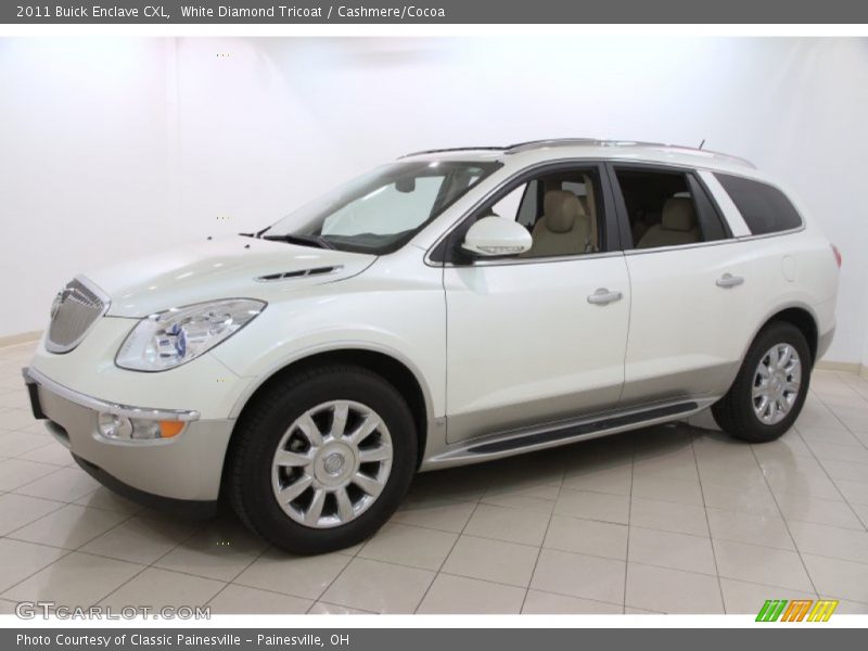 White Diamond Tricoat / Cashmere/Cocoa 2011 Buick Enclave CXL