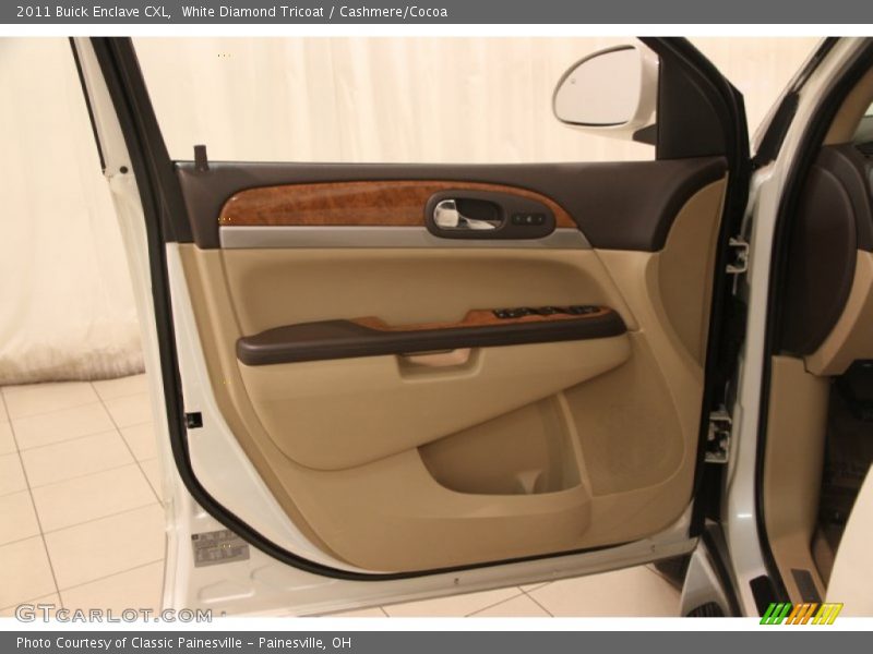 White Diamond Tricoat / Cashmere/Cocoa 2011 Buick Enclave CXL