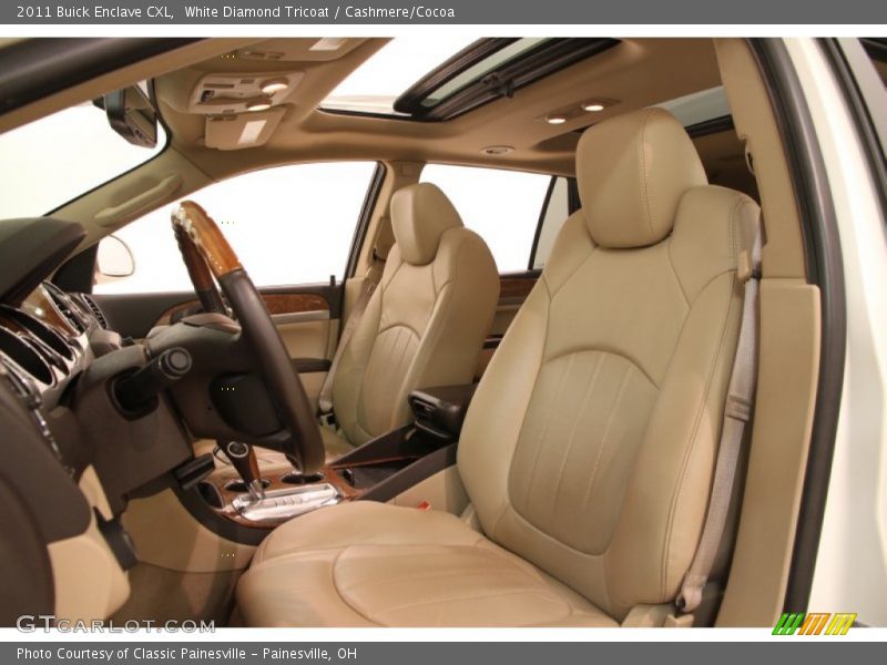White Diamond Tricoat / Cashmere/Cocoa 2011 Buick Enclave CXL