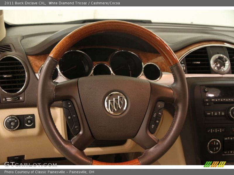 White Diamond Tricoat / Cashmere/Cocoa 2011 Buick Enclave CXL