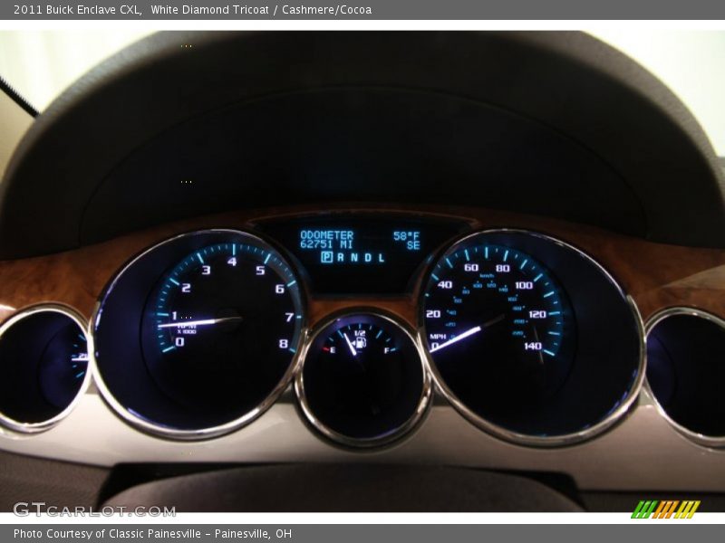 White Diamond Tricoat / Cashmere/Cocoa 2011 Buick Enclave CXL