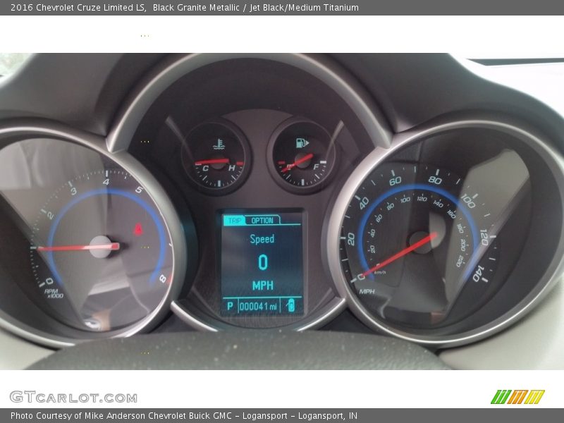 Black Granite Metallic / Jet Black/Medium Titanium 2016 Chevrolet Cruze Limited LS