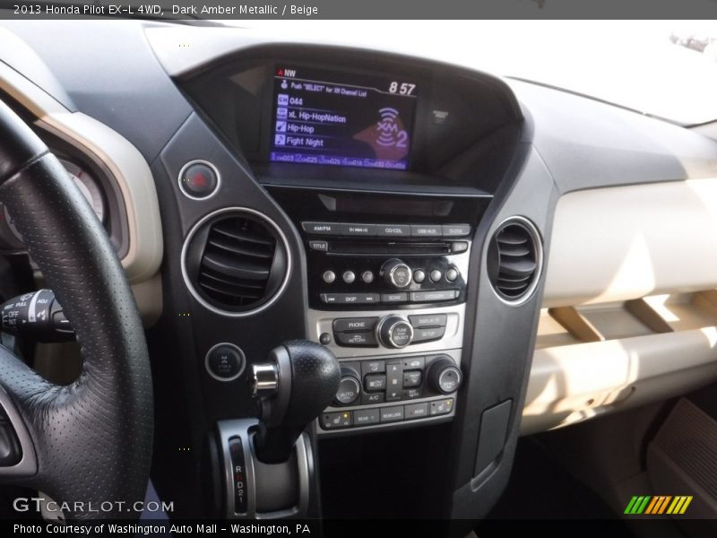 Dark Amber Metallic / Beige 2013 Honda Pilot EX-L 4WD