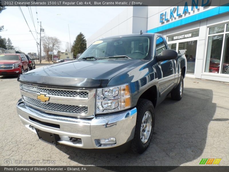 Blue Granite Metallic / Ebony 2012 Chevrolet Silverado 1500 LT Regular Cab 4x4