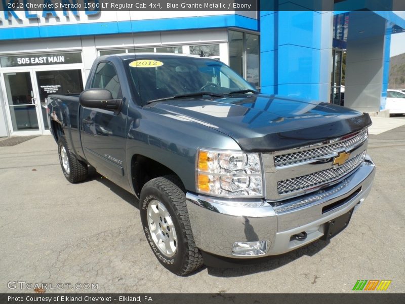 Blue Granite Metallic / Ebony 2012 Chevrolet Silverado 1500 LT Regular Cab 4x4