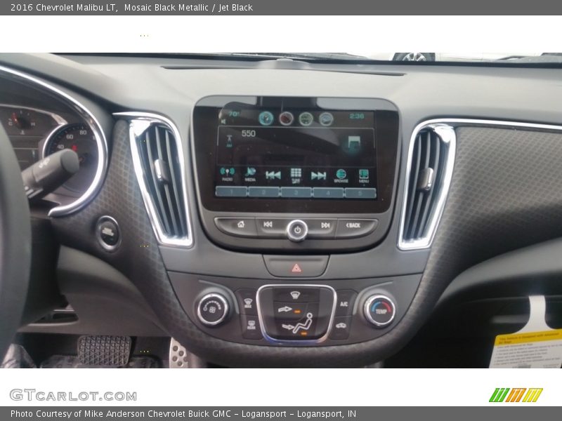 Mosaic Black Metallic / Jet Black 2016 Chevrolet Malibu LT