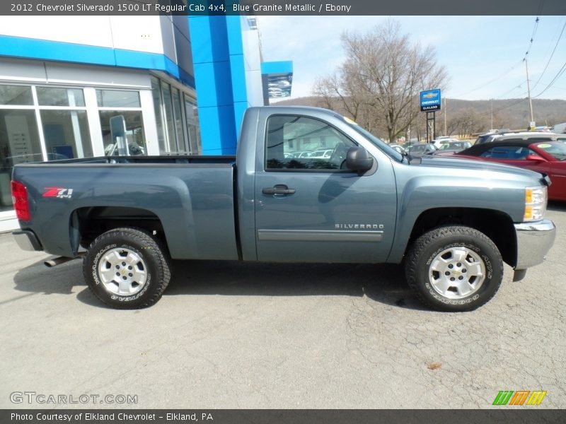 Blue Granite Metallic / Ebony 2012 Chevrolet Silverado 1500 LT Regular Cab 4x4