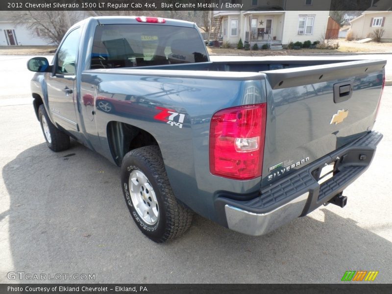Blue Granite Metallic / Ebony 2012 Chevrolet Silverado 1500 LT Regular Cab 4x4