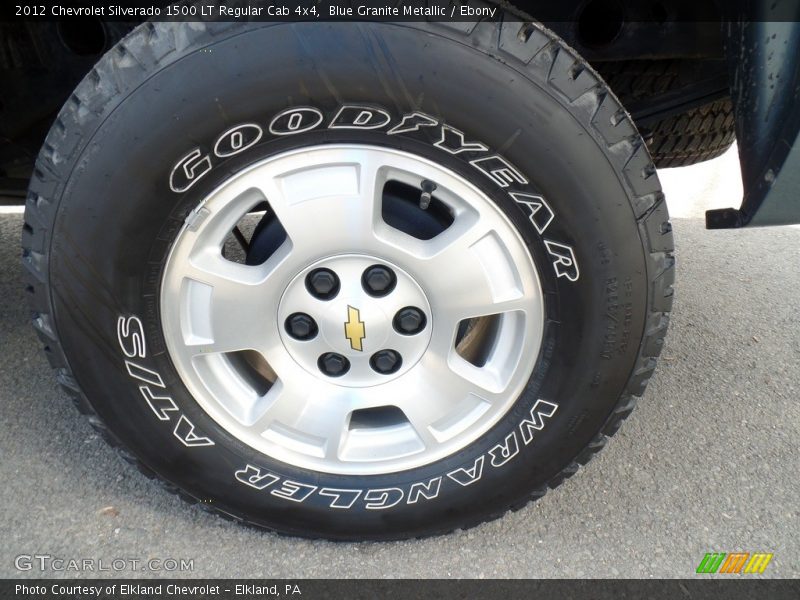 Blue Granite Metallic / Ebony 2012 Chevrolet Silverado 1500 LT Regular Cab 4x4