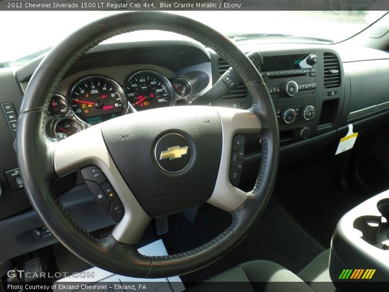 Blue Granite Metallic / Ebony 2012 Chevrolet Silverado 1500 LT Regular Cab 4x4