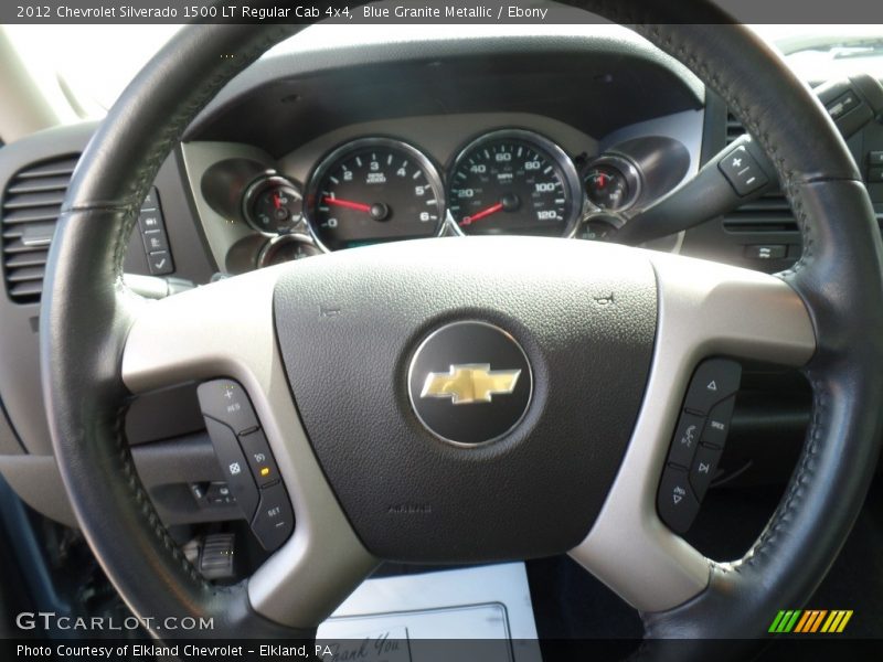 Blue Granite Metallic / Ebony 2012 Chevrolet Silverado 1500 LT Regular Cab 4x4