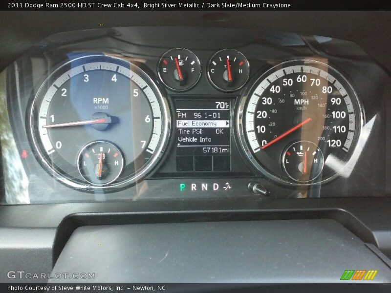 Bright Silver Metallic / Dark Slate/Medium Graystone 2011 Dodge Ram 2500 HD ST Crew Cab 4x4