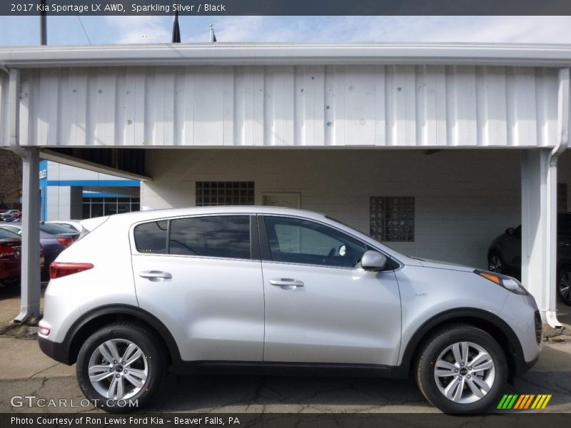 Sparkling Silver / Black 2017 Kia Sportage LX AWD