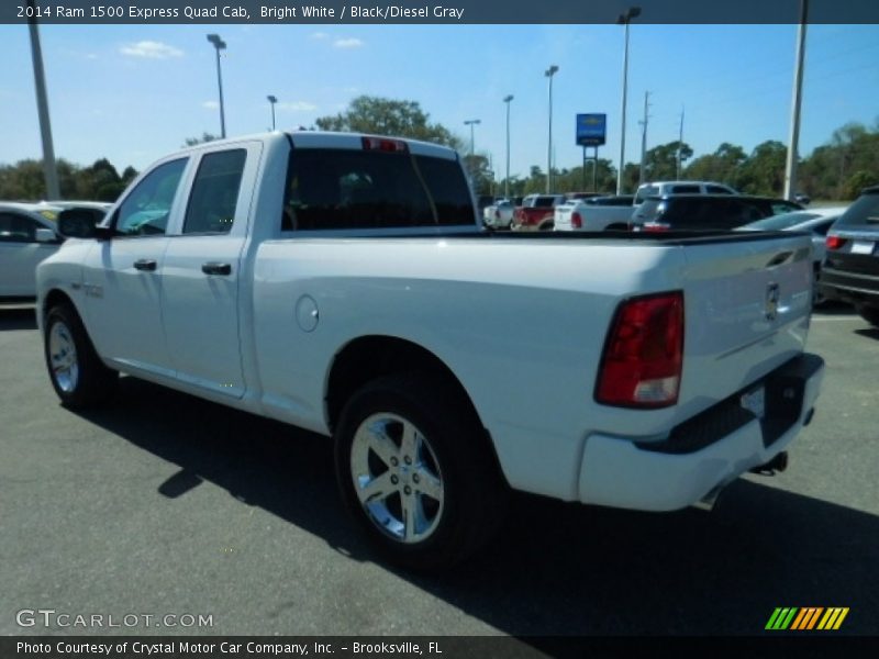 Bright White / Black/Diesel Gray 2014 Ram 1500 Express Quad Cab