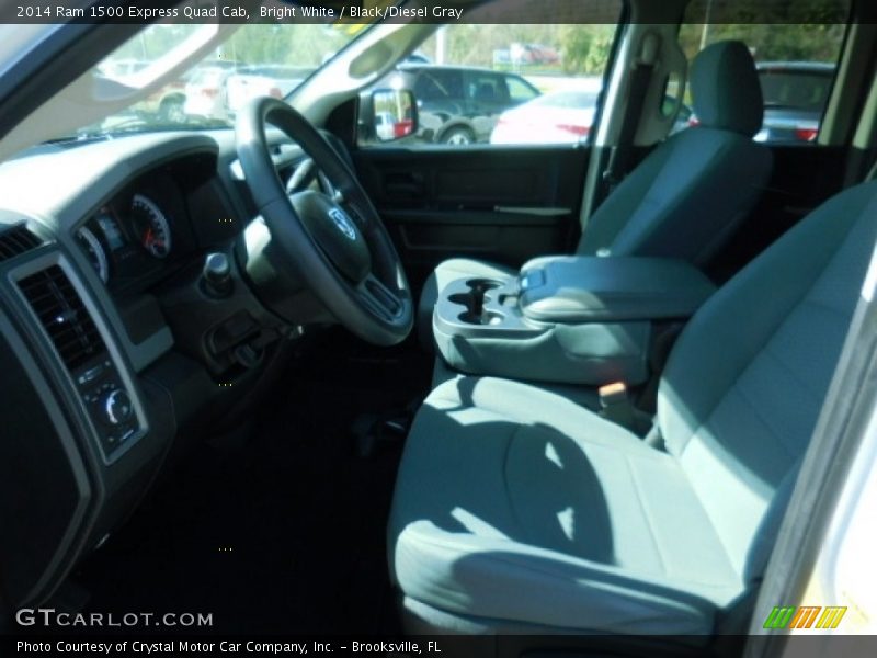 Bright White / Black/Diesel Gray 2014 Ram 1500 Express Quad Cab