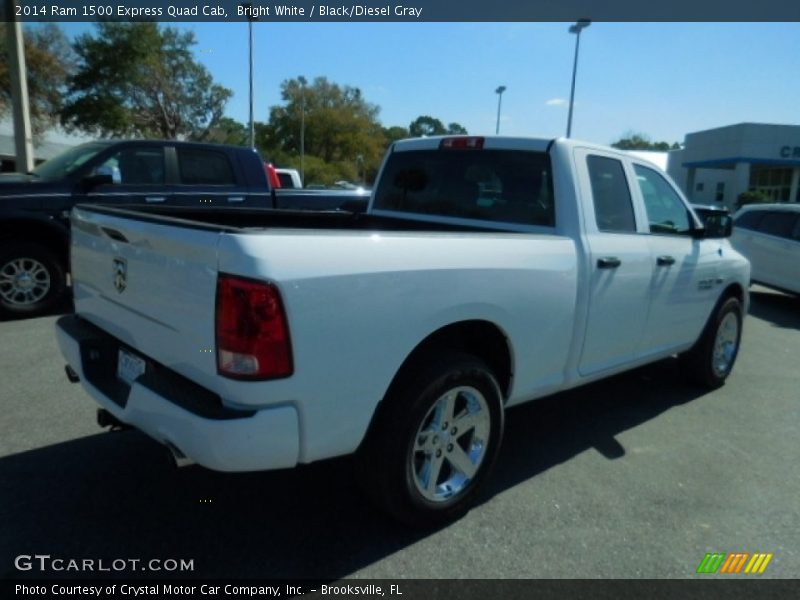 Bright White / Black/Diesel Gray 2014 Ram 1500 Express Quad Cab