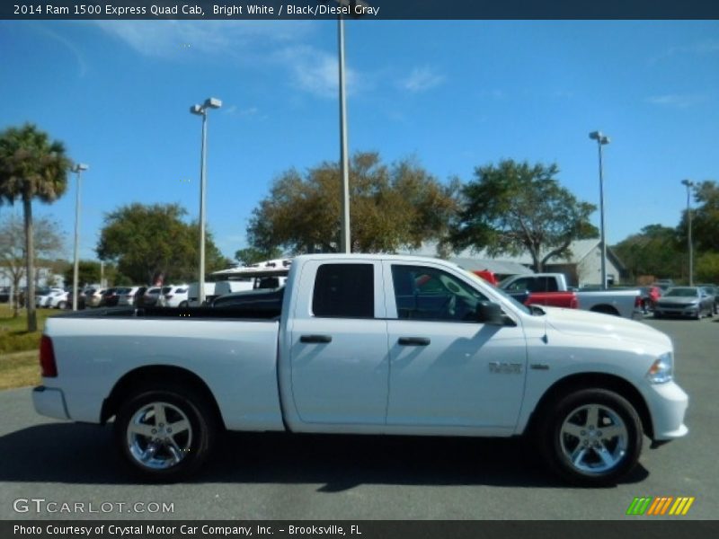 Bright White / Black/Diesel Gray 2014 Ram 1500 Express Quad Cab