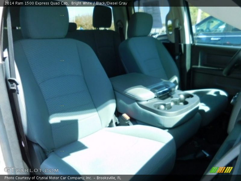 Bright White / Black/Diesel Gray 2014 Ram 1500 Express Quad Cab