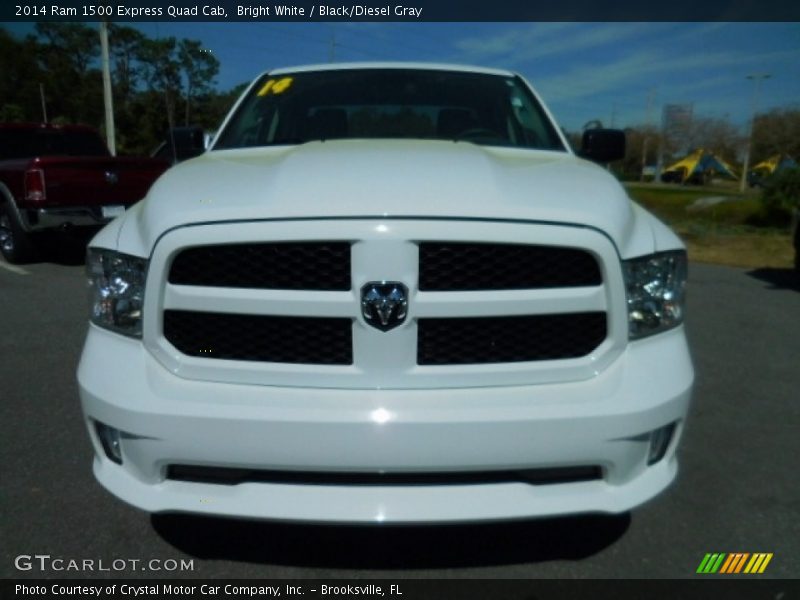 Bright White / Black/Diesel Gray 2014 Ram 1500 Express Quad Cab