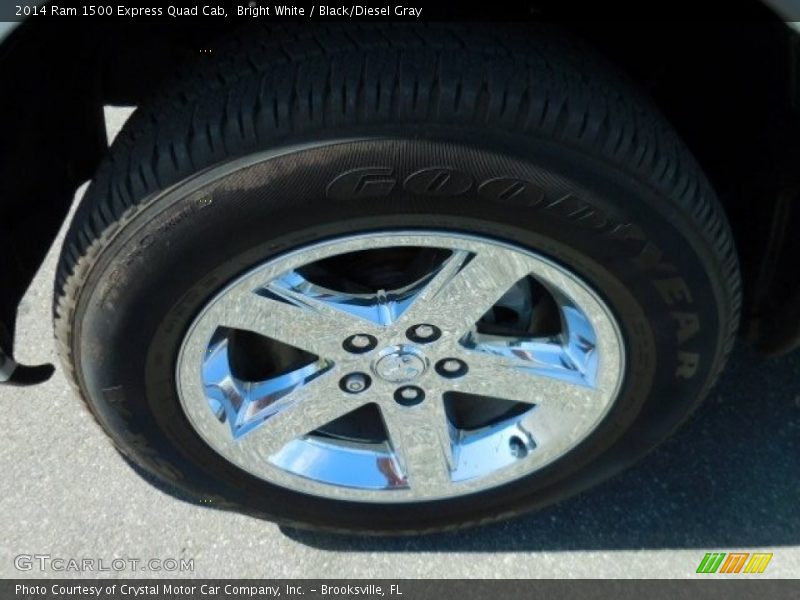 Bright White / Black/Diesel Gray 2014 Ram 1500 Express Quad Cab
