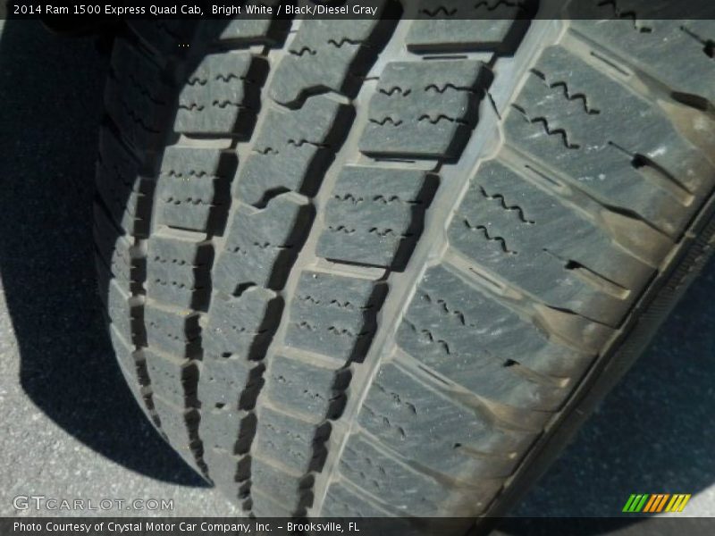 Bright White / Black/Diesel Gray 2014 Ram 1500 Express Quad Cab