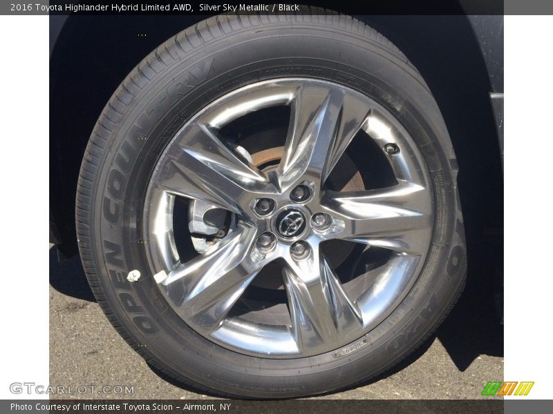 Silver Sky Metallic / Black 2016 Toyota Highlander Hybrid Limited AWD