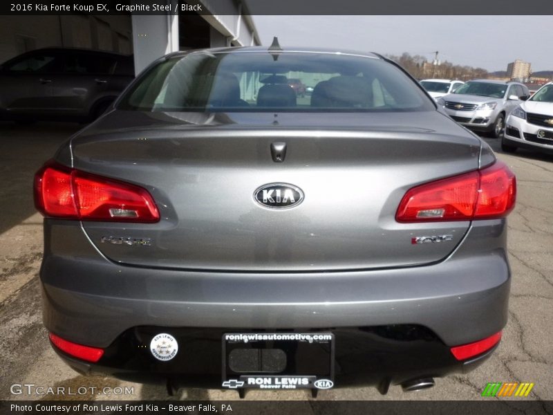 Graphite Steel / Black 2016 Kia Forte Koup EX