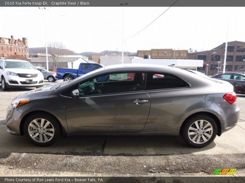 Graphite Steel / Black 2016 Kia Forte Koup EX