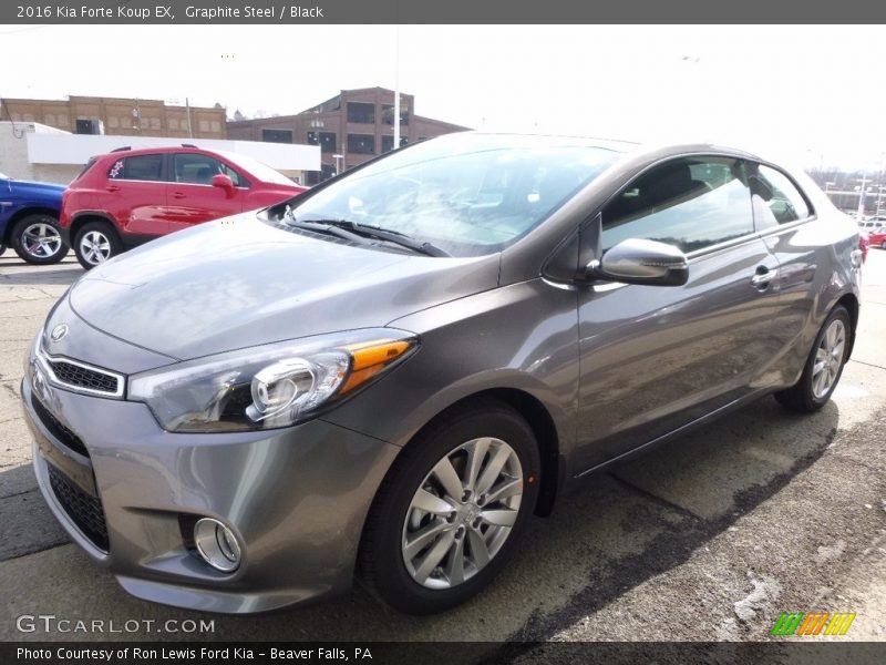 Graphite Steel / Black 2016 Kia Forte Koup EX