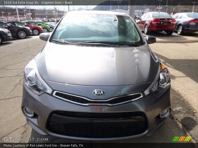 Graphite Steel / Black 2016 Kia Forte Koup EX