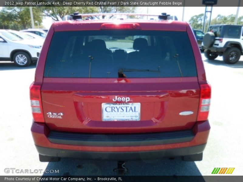 Deep Cherry Red Crystal Pearl / Dark Slate Gray/Light Pebble Beige 2012 Jeep Patriot Latitude 4x4