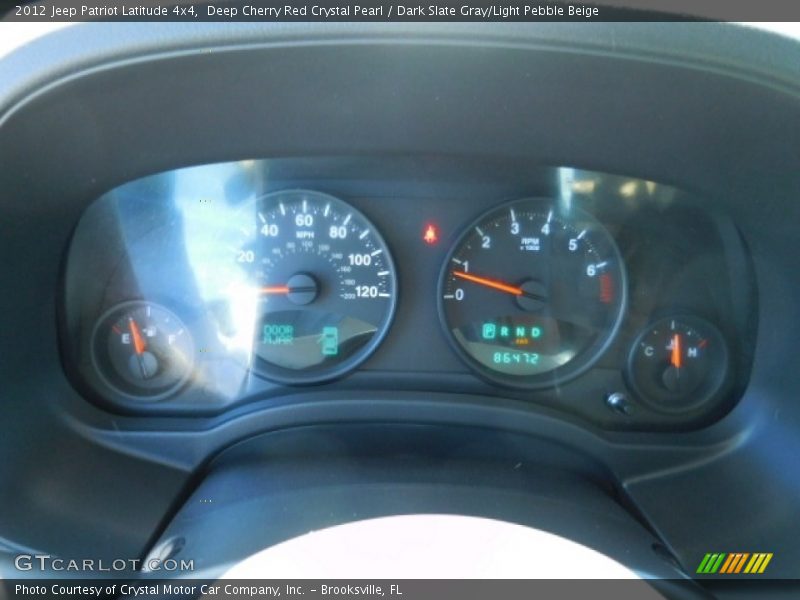 Deep Cherry Red Crystal Pearl / Dark Slate Gray/Light Pebble Beige 2012 Jeep Patriot Latitude 4x4