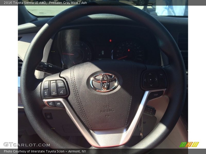 Predawn Gray Mica / Ash 2016 Toyota Sienna LE AWD