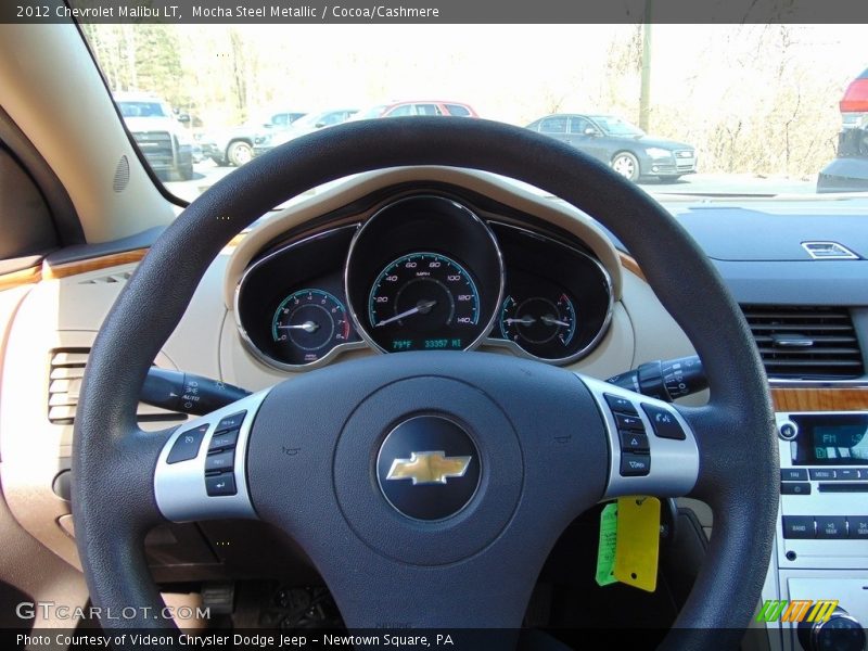 Mocha Steel Metallic / Cocoa/Cashmere 2012 Chevrolet Malibu LT