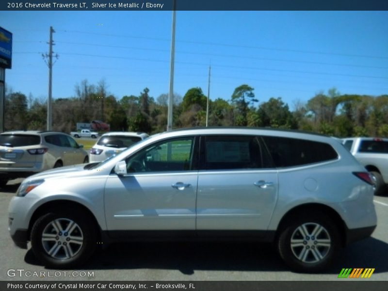 Silver Ice Metallic / Ebony 2016 Chevrolet Traverse LT