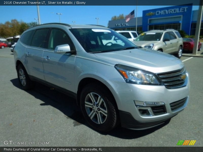 Silver Ice Metallic / Ebony 2016 Chevrolet Traverse LT
