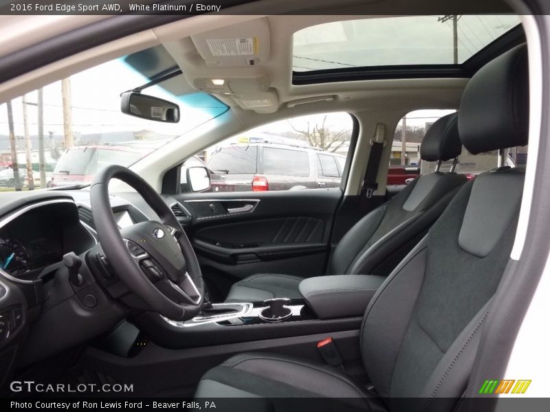 Front Seat of 2016 Edge Sport AWD
