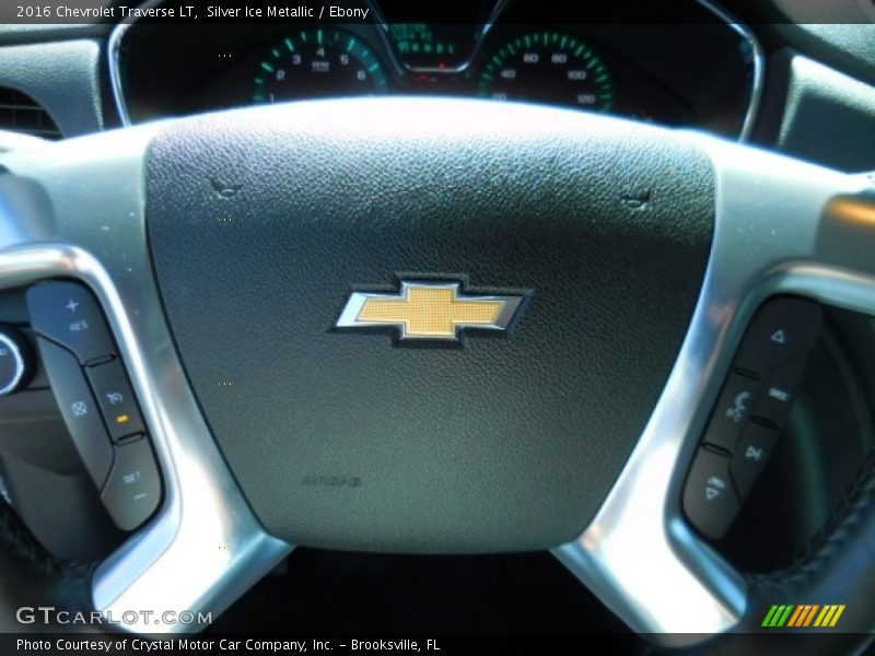 Silver Ice Metallic / Ebony 2016 Chevrolet Traverse LT
