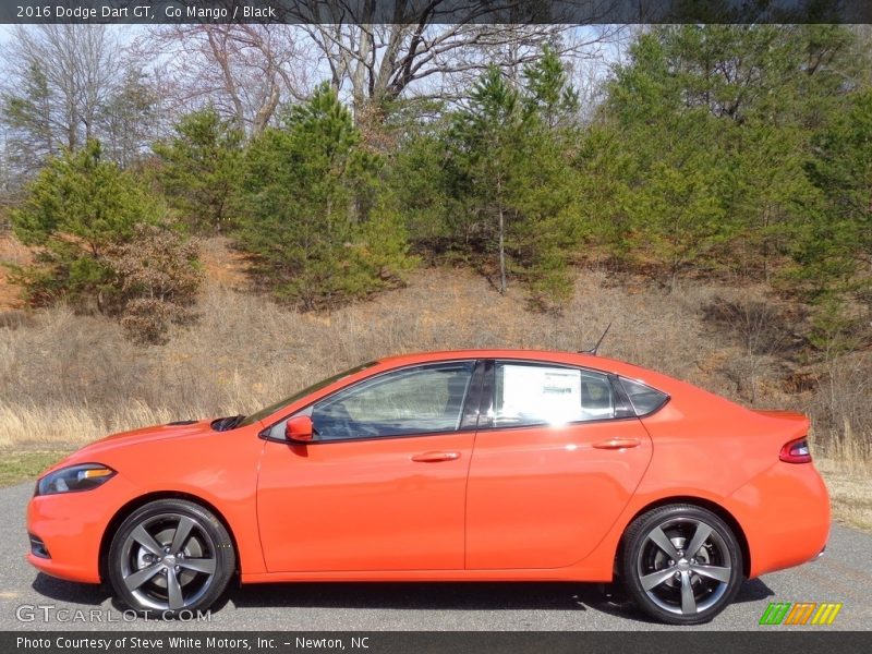 Go Mango / Black 2016 Dodge Dart GT