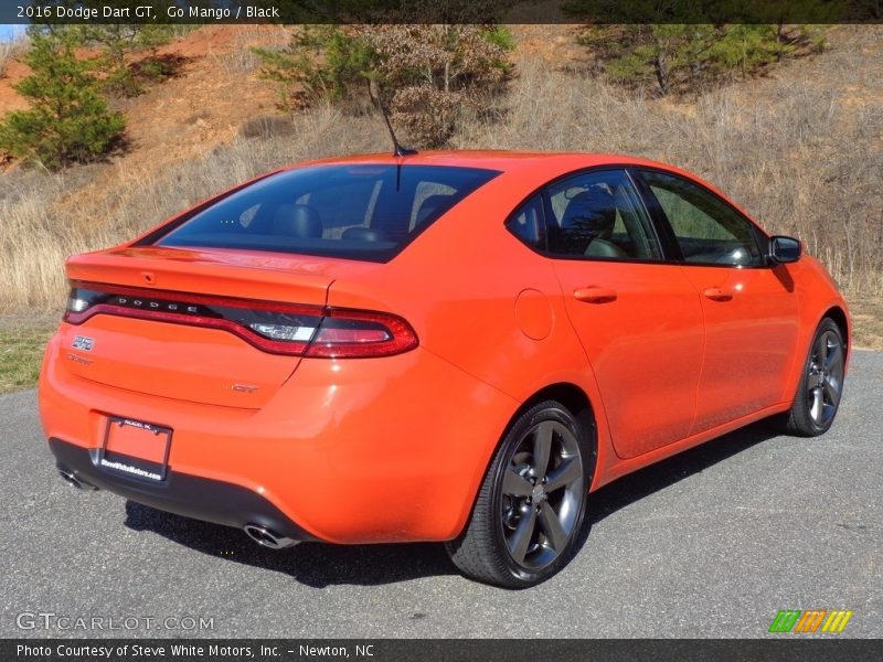 Go Mango / Black 2016 Dodge Dart GT