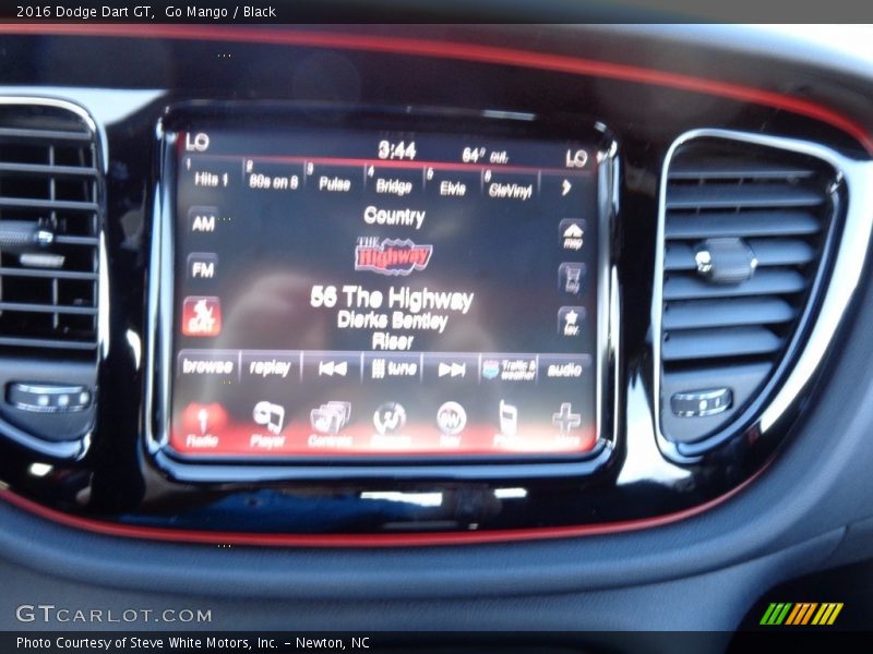 Go Mango / Black 2016 Dodge Dart GT