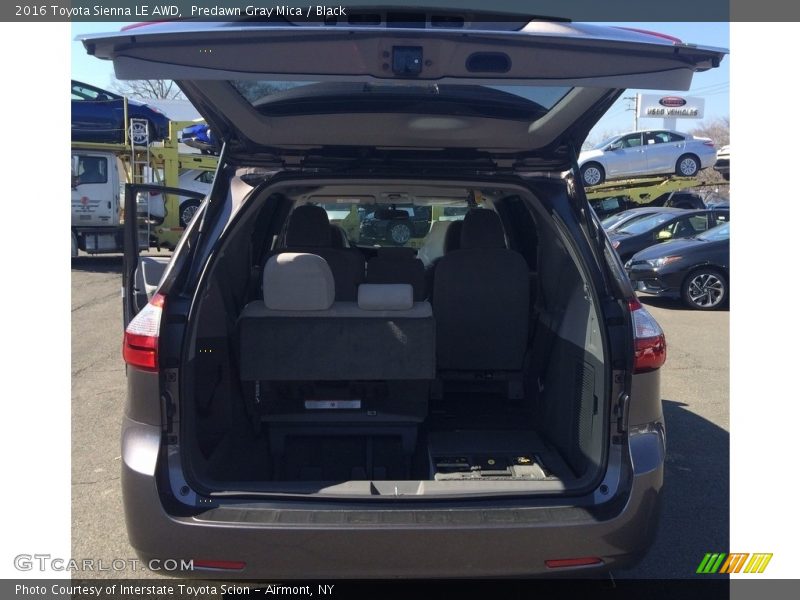 Predawn Gray Mica / Black 2016 Toyota Sienna LE AWD