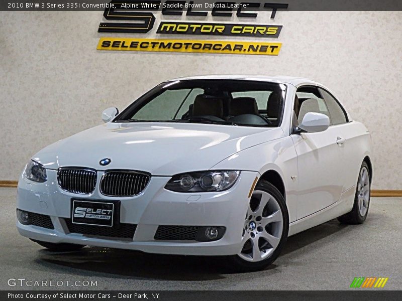 Alpine White / Saddle Brown Dakota Leather 2010 BMW 3 Series 335i Convertible
