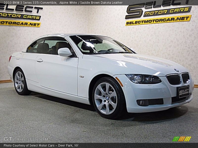 Alpine White / Saddle Brown Dakota Leather 2010 BMW 3 Series 335i Convertible