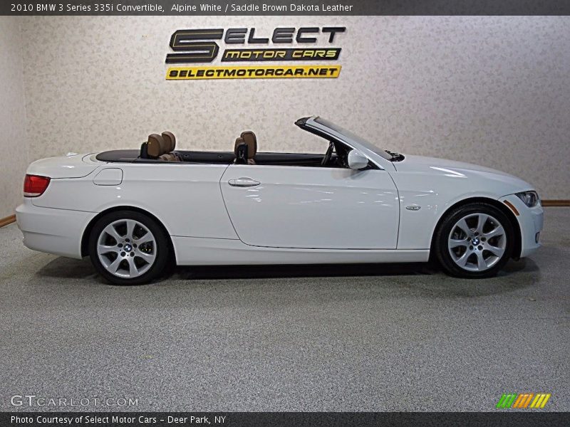 Alpine White / Saddle Brown Dakota Leather 2010 BMW 3 Series 335i Convertible