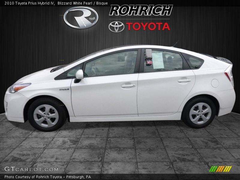 Blizzard White Pearl / Bisque 2010 Toyota Prius Hybrid IV